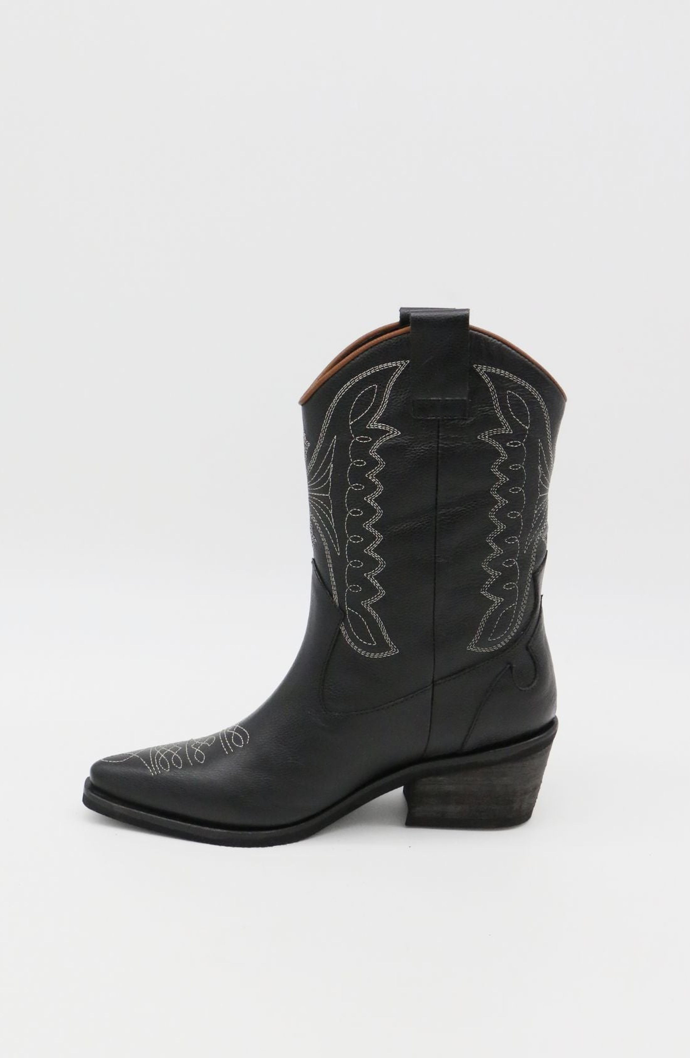 STIVALI NEW YORK Smooth Unstoppable Western Cowboy Boots, Alternate, color, Black