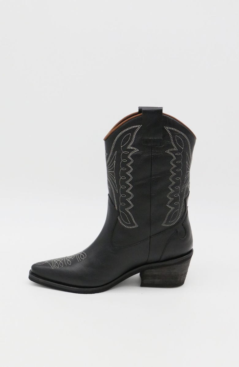 STIVALI NEW YORK Smooth Unstoppable Western Cowboy Boots, Alternate, color, Black