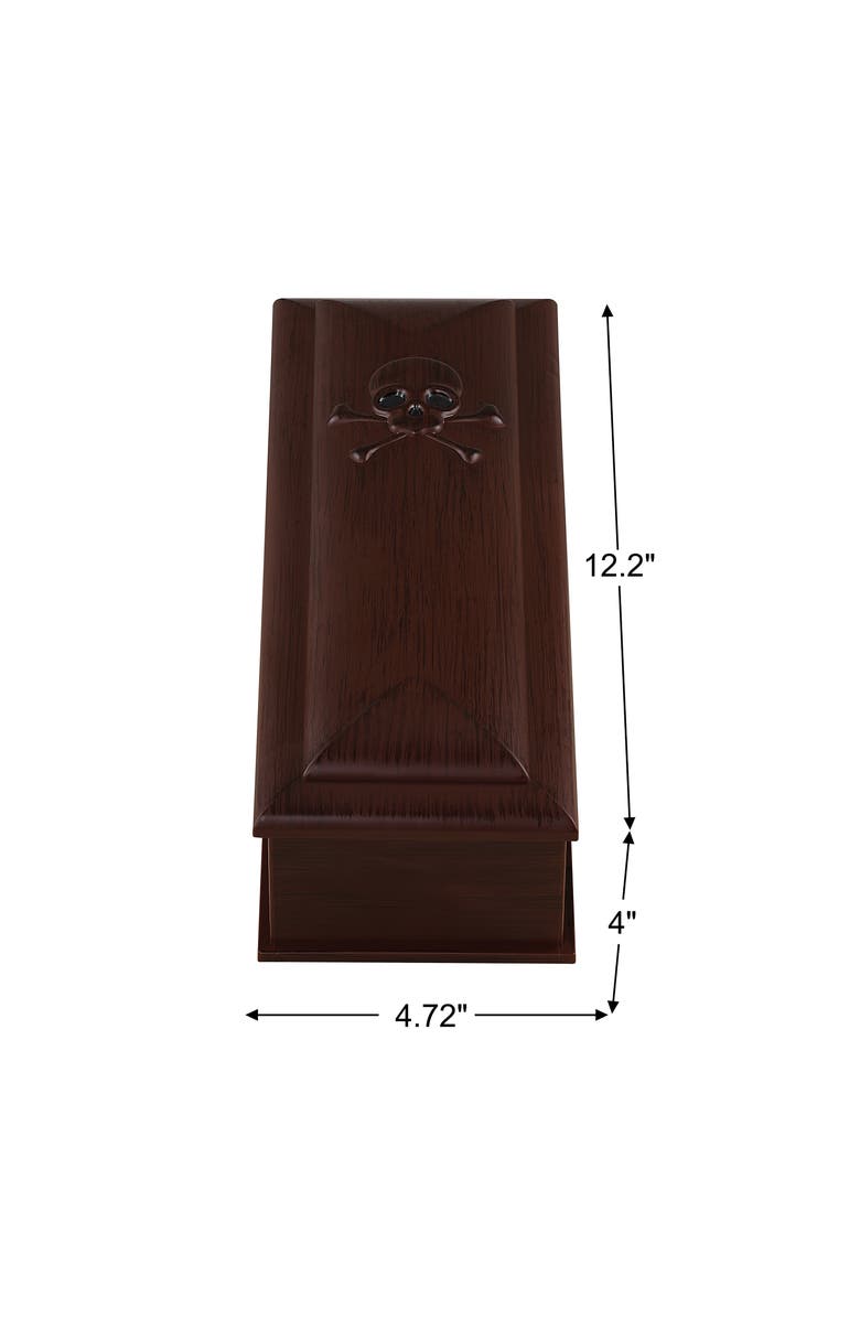 Mr. Halloween 12 in. Animated Skeleton Coffin, Alternate, color, Multicolor