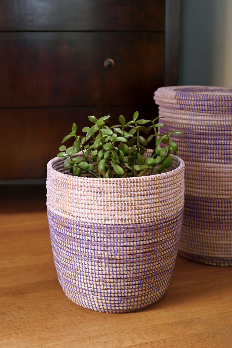Bath Bin Basket, Alternate, color, Lavender & Purple
