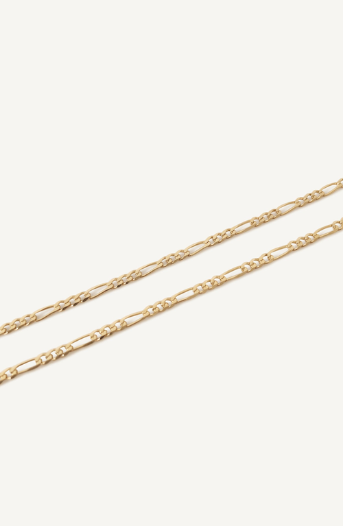 Kinn Kyle Figaro Chain Anklet In Gold