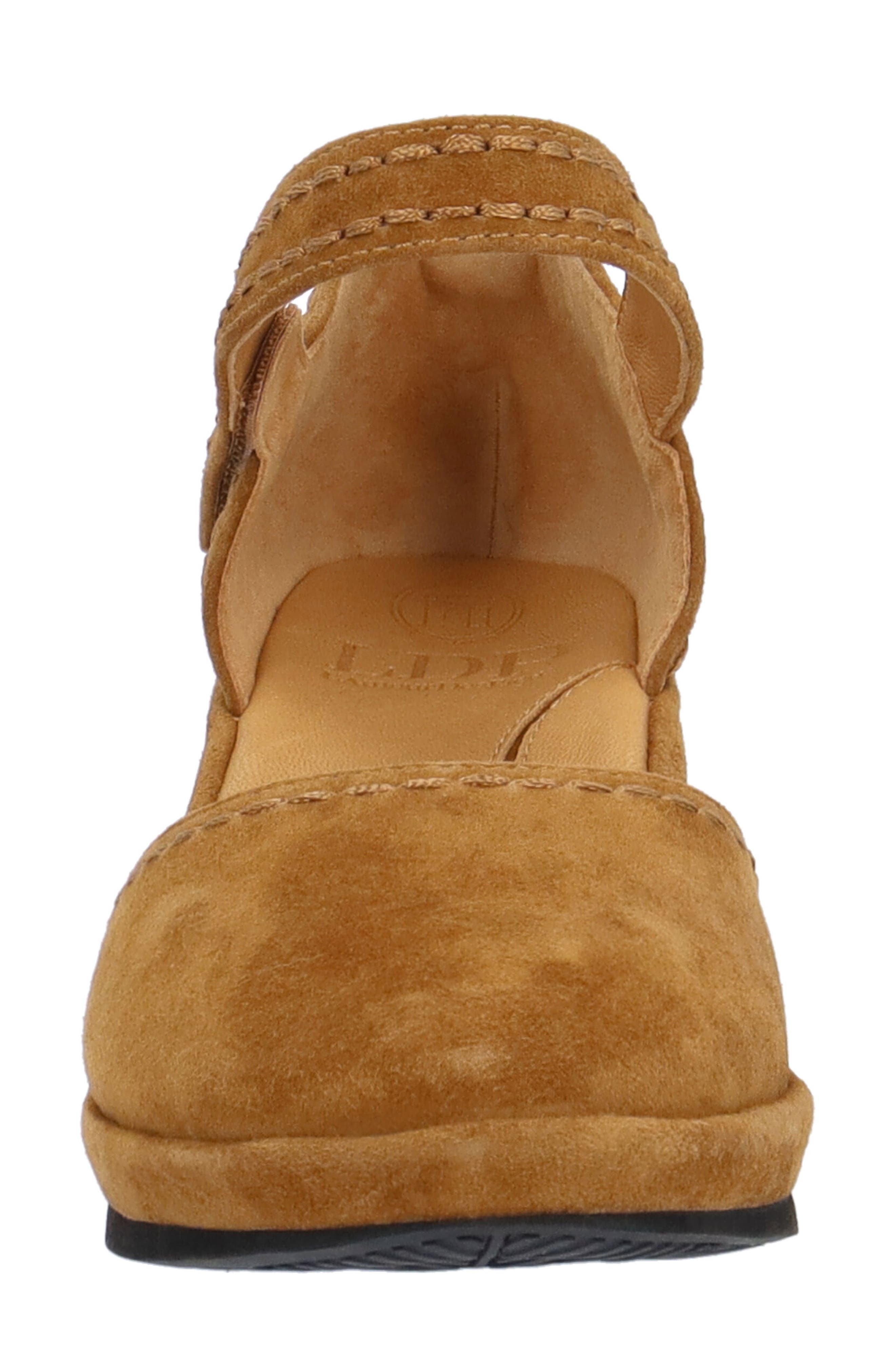 L'Amour des Pieds Orva Ankle Strap Wedge, Alternate, color, Coffee