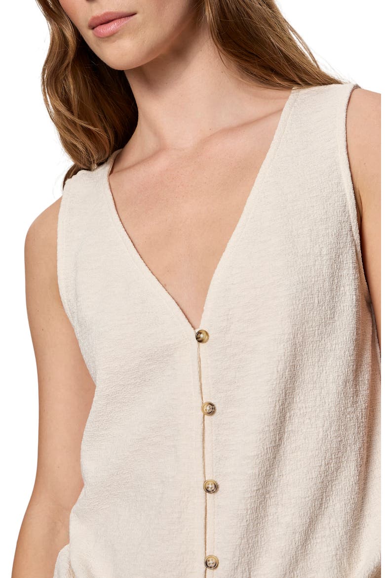 Easy Textured Vest, Alternate, color, COLLAGEN WHITE