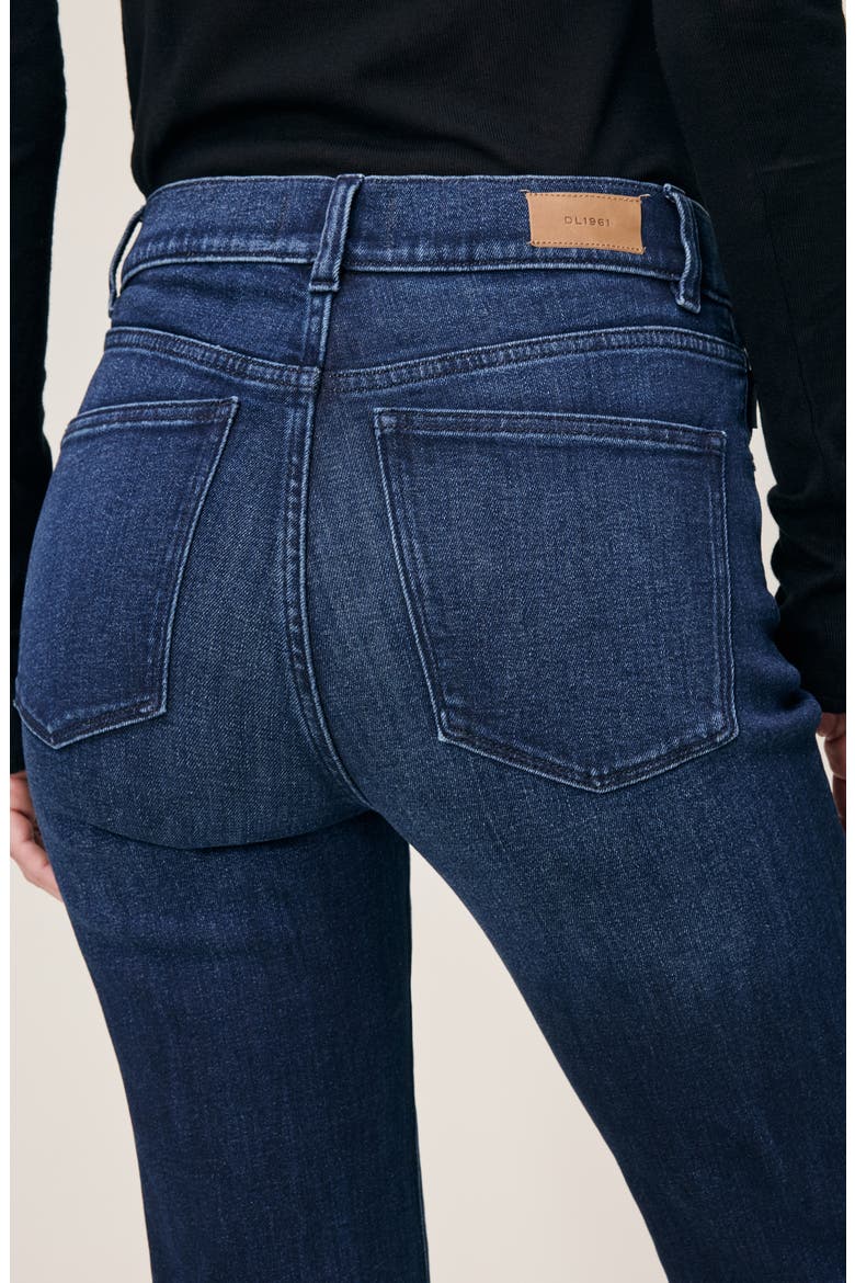 Patti High Waist Straight Leg Jeans, Alternate, color, BLUE CAVE