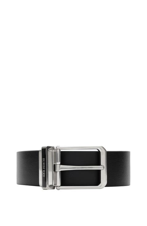Reversible Leather Enamel Logo Belt