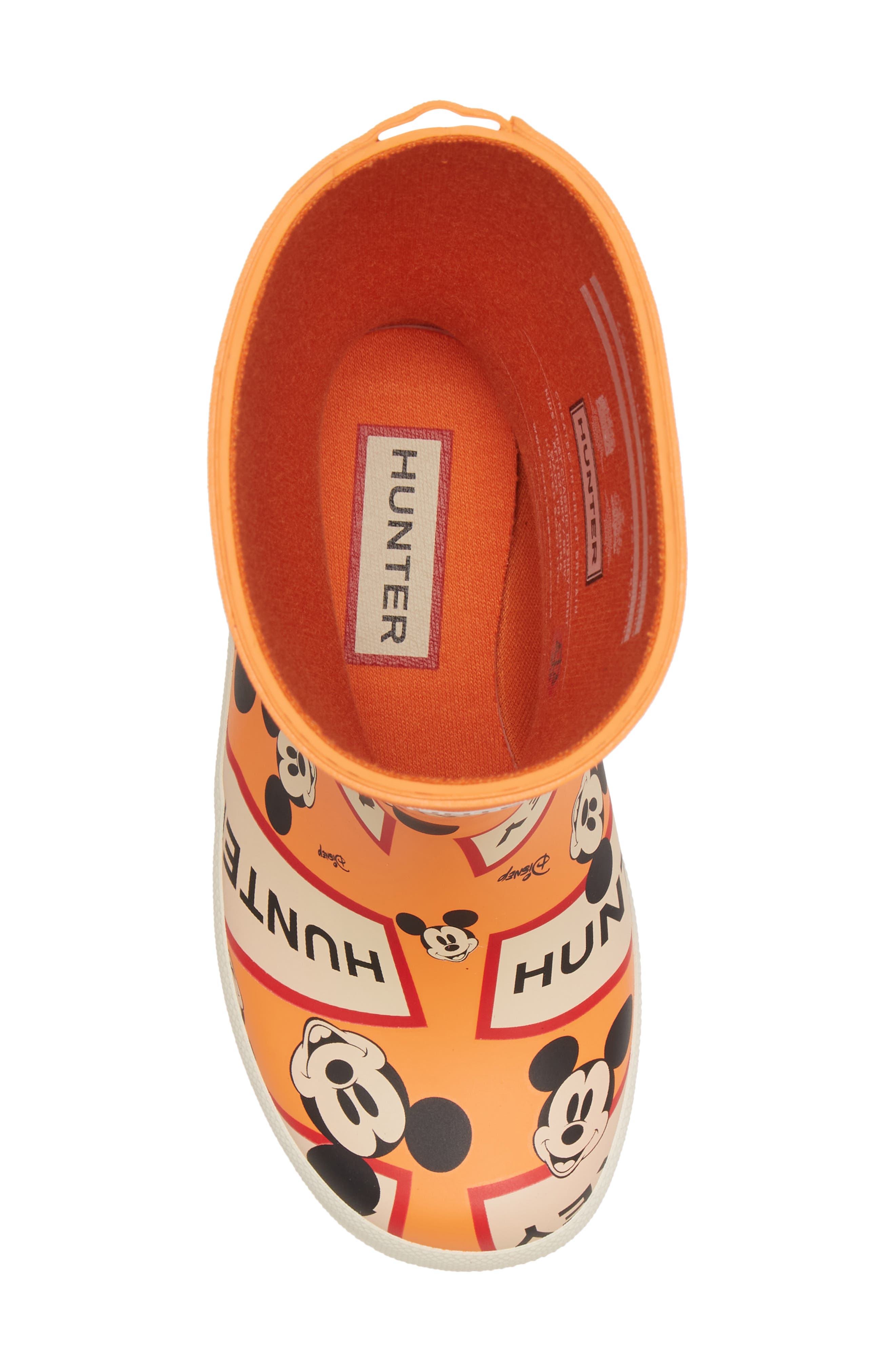 Classic Disney Print Rain Boot, Alternate, color, AURORA ORANGE