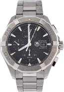 Pre-Owned Tag Heuer Aquaracer 300M Calibre 16 Chronograph Automatic Watch Stainless Steel 43