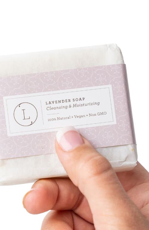 Lizush Lavender Bath & Body Set, Natural Skincare Appreciation Gift Box