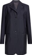 Jil Sander Single Breasted Tailored Virgin Wool & Mohair Jacket
