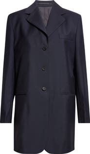 Jil Sander Single Breasted Tailored Virgin Wool & Mohair Jacket