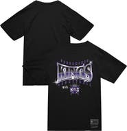 Mitchell & Ness Men's Mitchell & Ness Black Sacramento Kings Worldwide Collection Glow Up T-Shirt