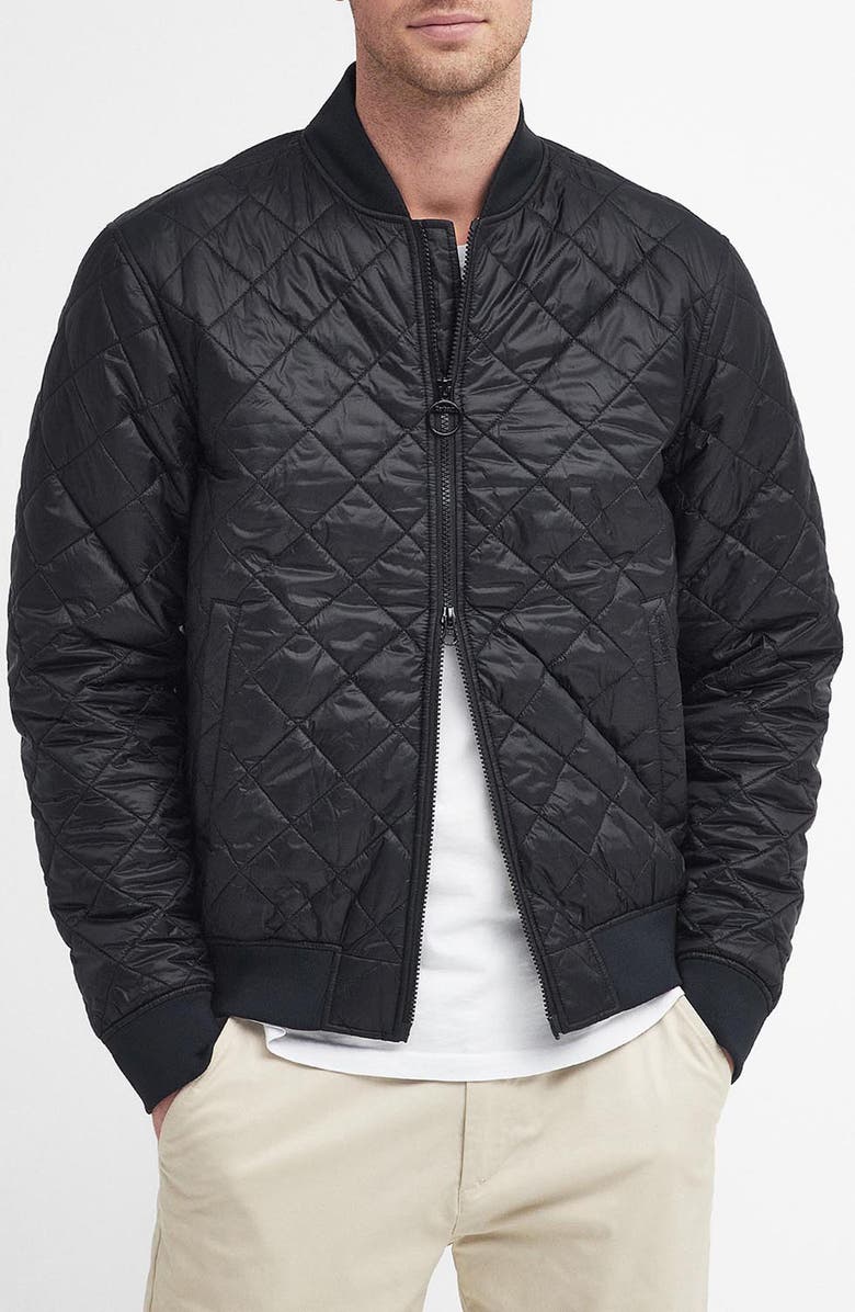 Barbour Galento Quilted Bomber Jacket, Main, color, 