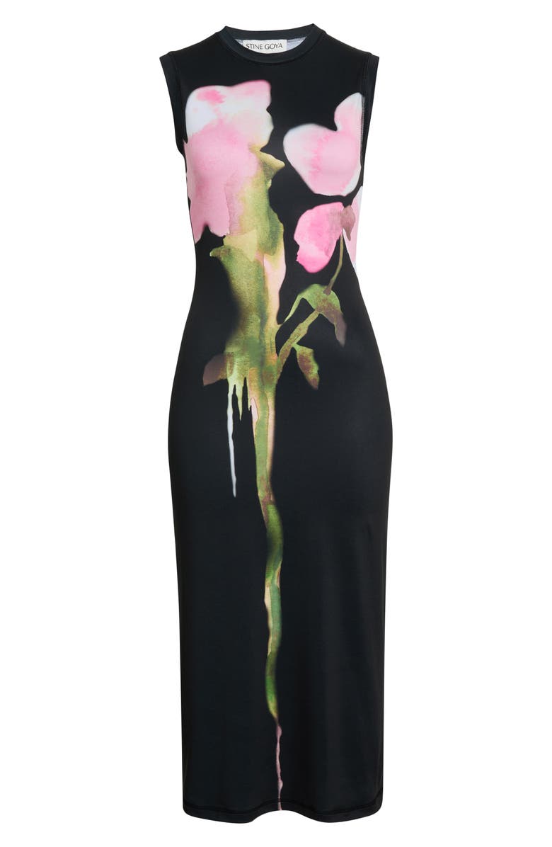 Stine Goya Floral Jersey Tank Dress, Alternate, color, Melting Flowers