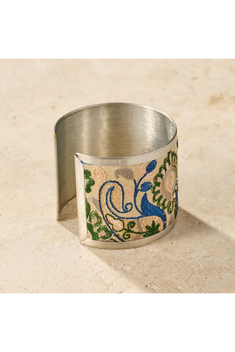 Jabardasta Silk Embroidered Cuff, Alternate, color, Multi Color