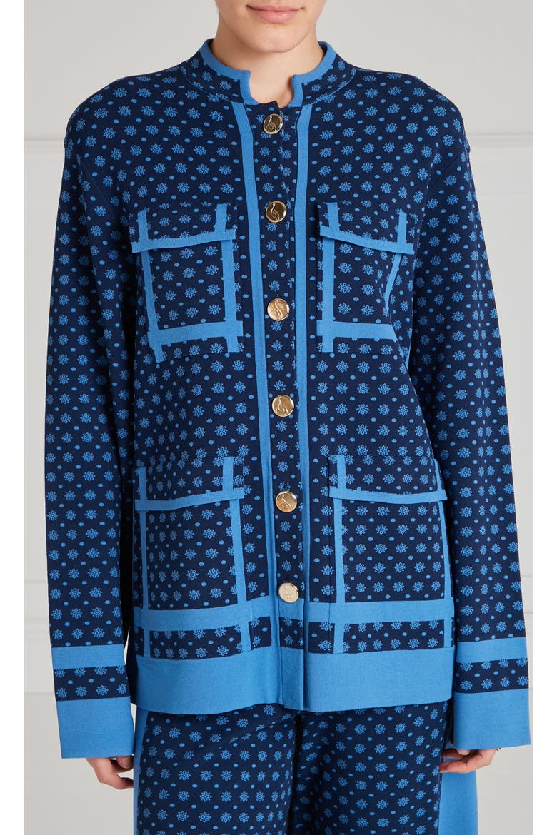 Ditzie Knit Jacket, Alternate, color, Twilight