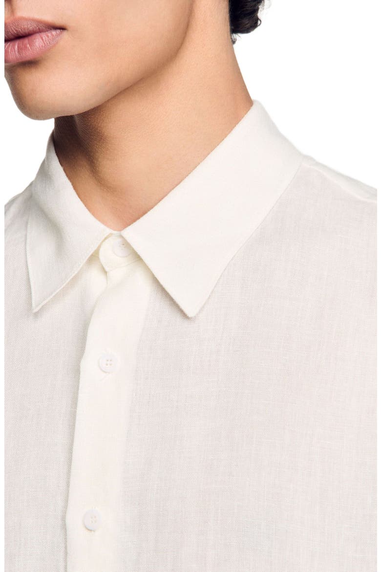 Linen shirt, Alternate, color, Ivory.