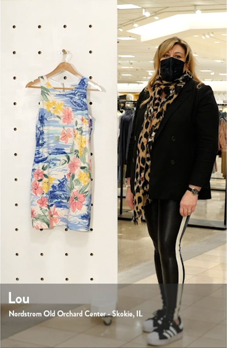 Waikiki Waves Sleeveless Silk Shift Dress, sales video thumbnail