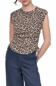 DKNY Jeans Ruched Knit Top