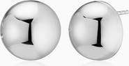 Oradina Sterling Silver Belle of the Ball Button Studs