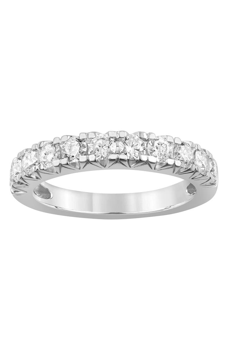 Badgley Mischka Collection Badgley Mischka 14k White Gold Stone Lab-Grown Round Diamond Ring - 1 ctw - Size 7, Main, color,