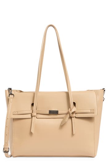 Steve Madden Reyden Belted Tote Bag In Gray