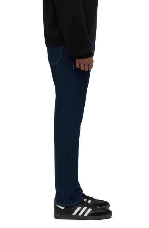 Hudson Blake Slim Straight Fit Jeans In Shadow Gray In Blue
