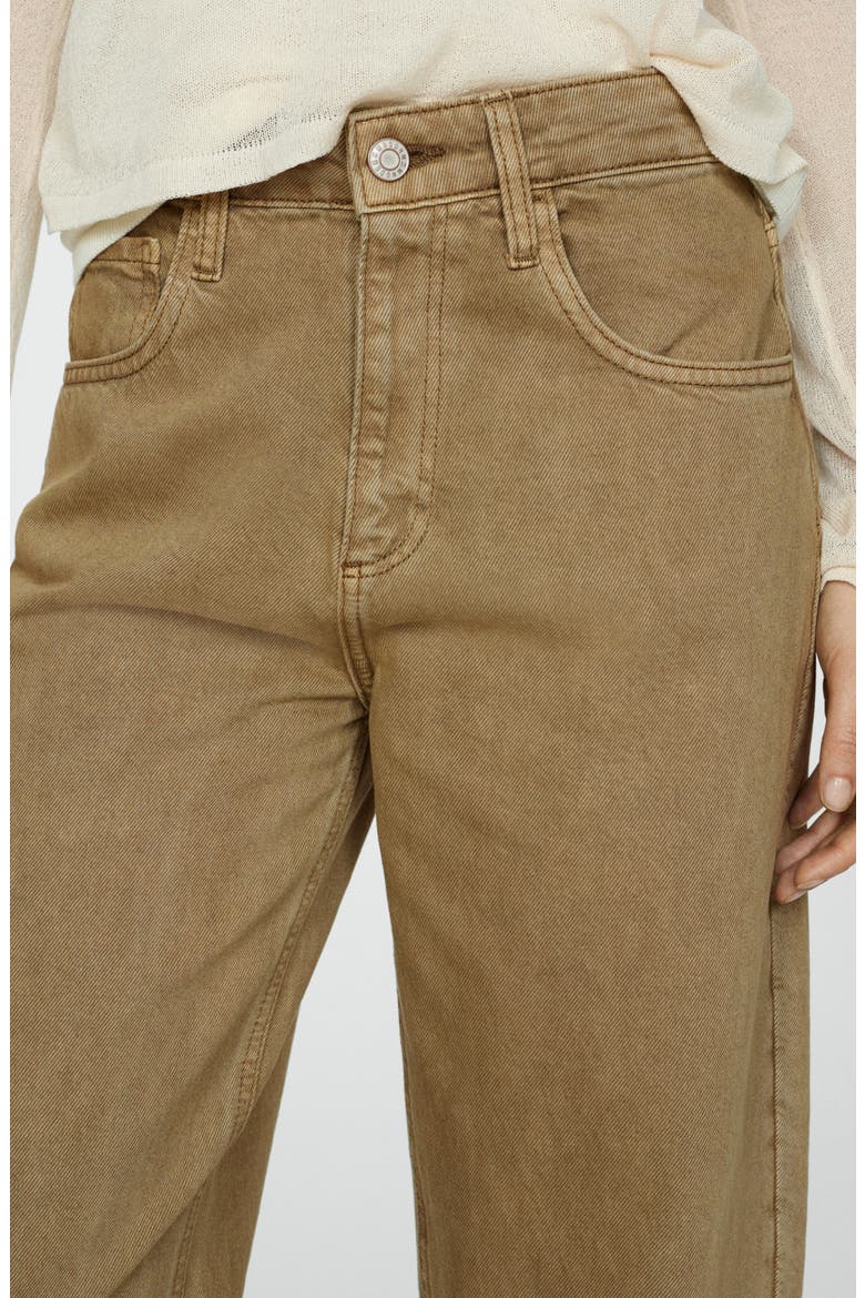 High Waist Slouchy Barrel Jeans, Alternate, color, KHAKI GREEN