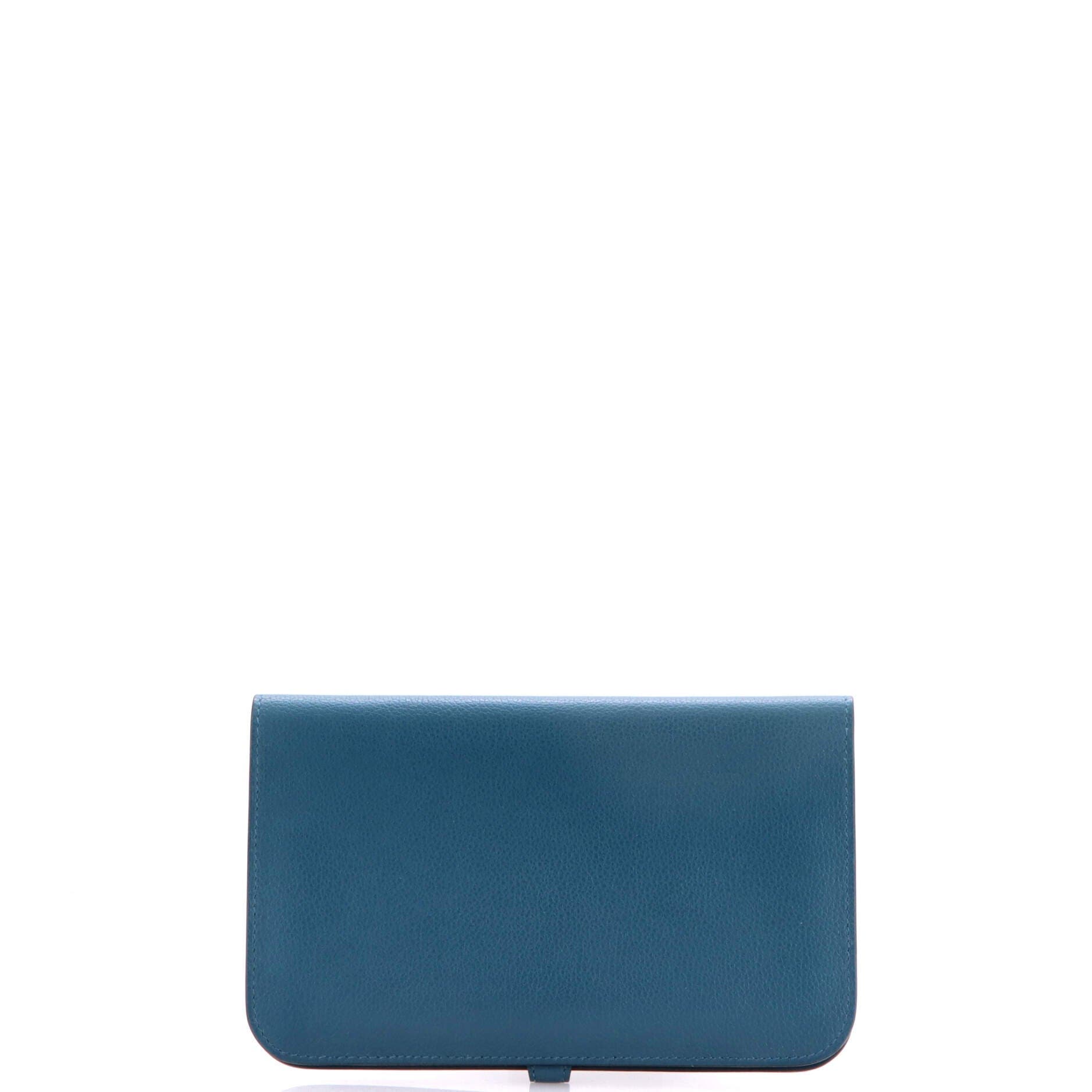 Pre-Owned Hermes Dogon Duo Combined Wallet Leather, Alternate, color, Colvert