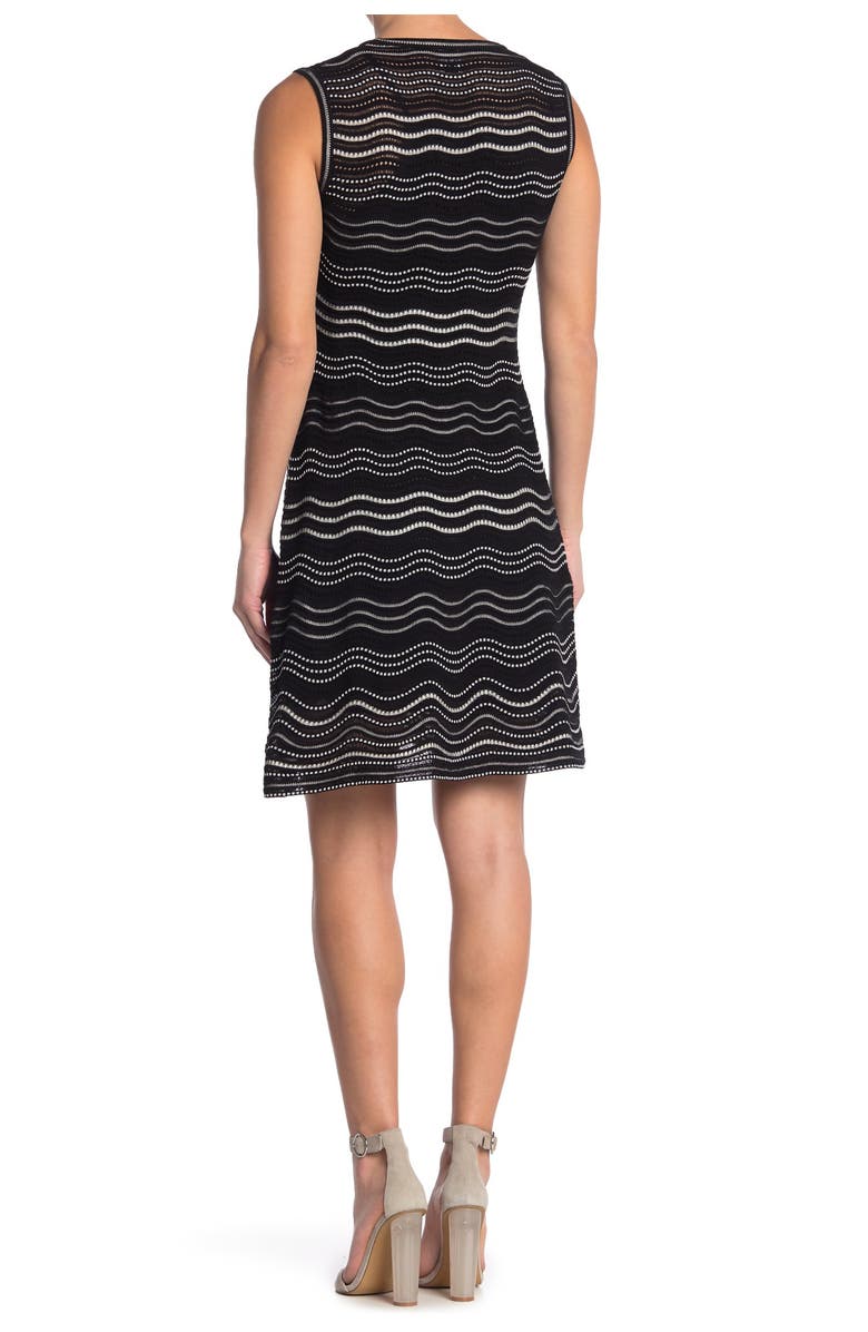 M Missoni Scallop Print U-Neck Dress, Alternate, color, 