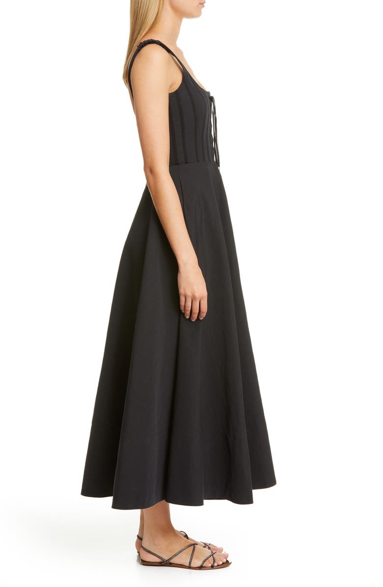 Brock Collection Corset Bodice Maxi Dress, Alternate, color, 
