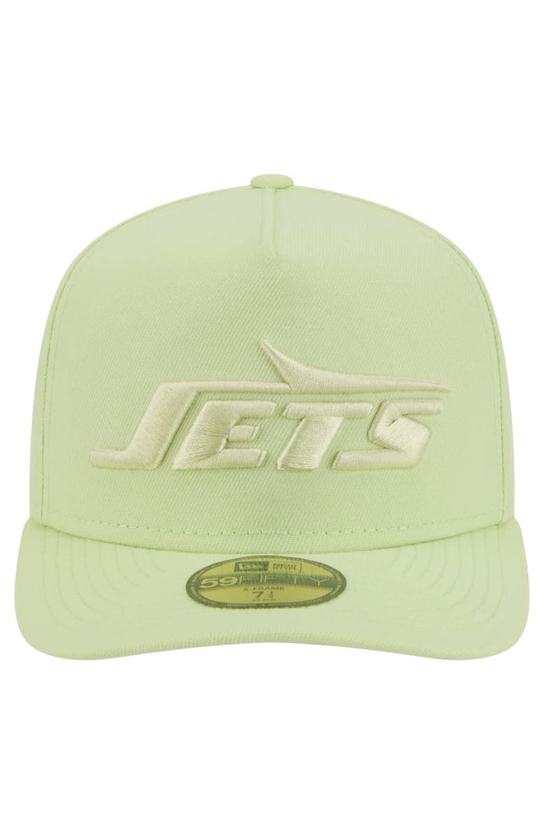 New Era Men's New Era Green New York Jets Color Pack A-Frame 59FIFTY Fitted Hat, Alternate, color, Green