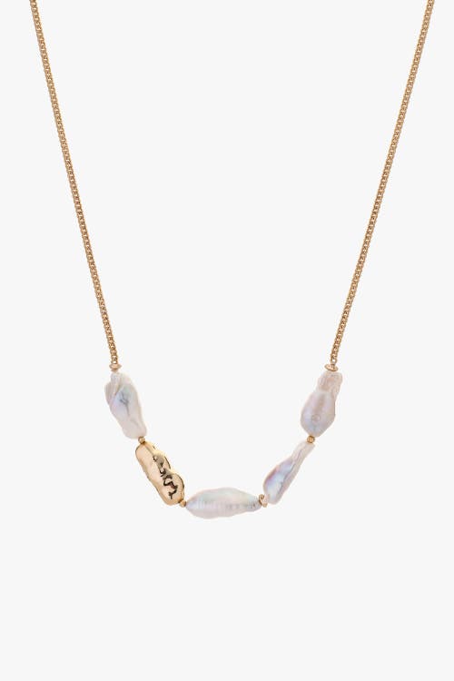 Tutti & Co Lustre Necklace In Gold