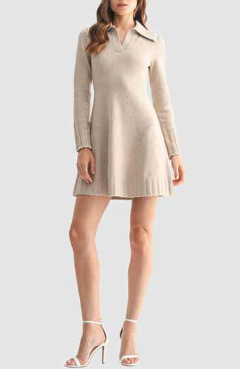 Mila Mae Whip Stitch Polo Sweater Dress