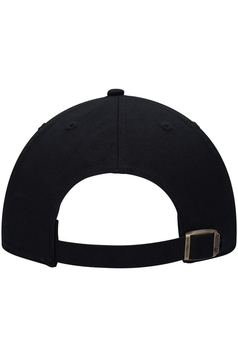 Men's '47  Black Washington Commanders 90th Season Clean Up Adjustable Hat, Alternate, color, Black