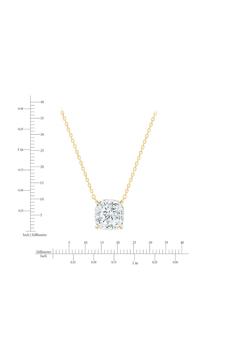 Crislu Bliss Cushion Cut Cubic Zirconia Pendant Necklace, Alternate, color, 
