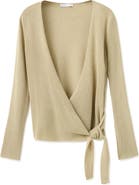 MANGO Side Tie Wrap Cardigan