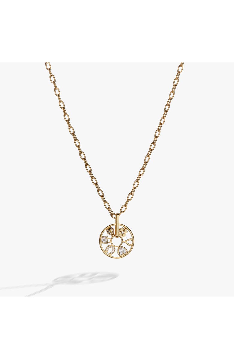 Alex and Ani Love Luck Wheel Necklace, Alternate, color,