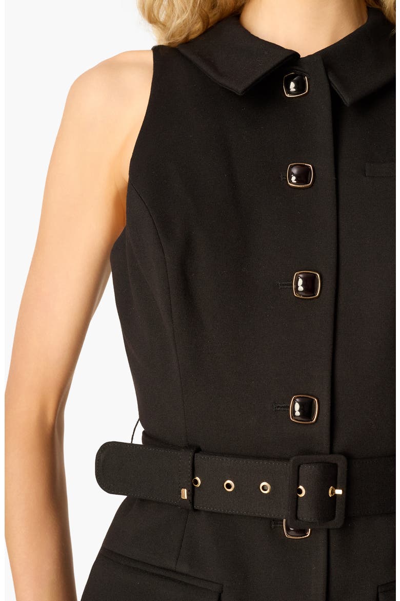 Yarra Belted Vest, Alternate, color, BLACK