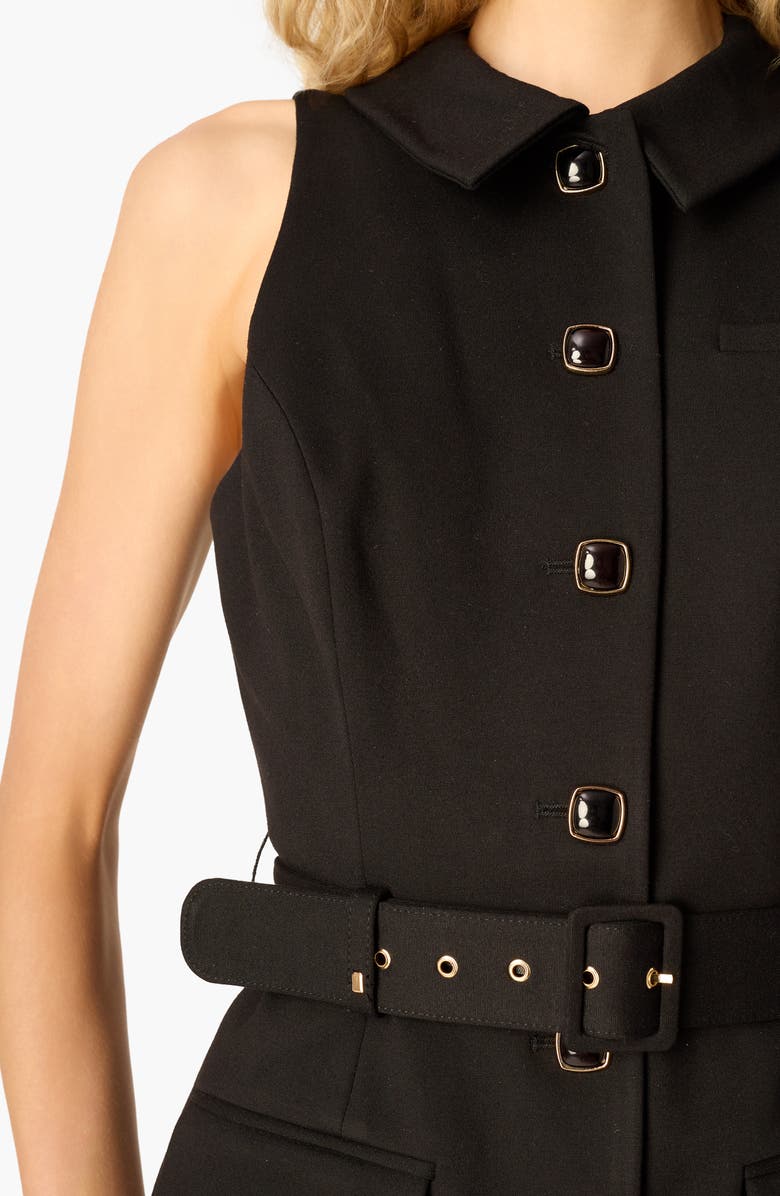 CAMI NYC Yarra Belted Vest, Alternate, color, Black