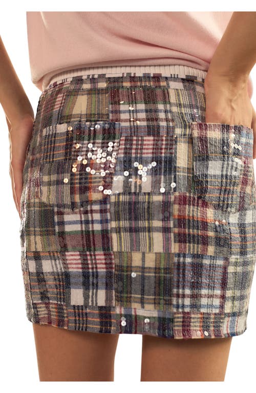 Cynthia Rowley Marisol Madras Mini Skirt In Multi