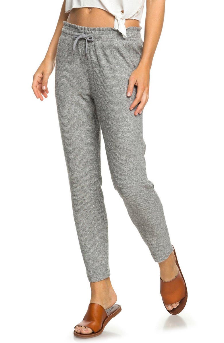 Roxy Beach Dance Ribbed Pants, Main, color, 