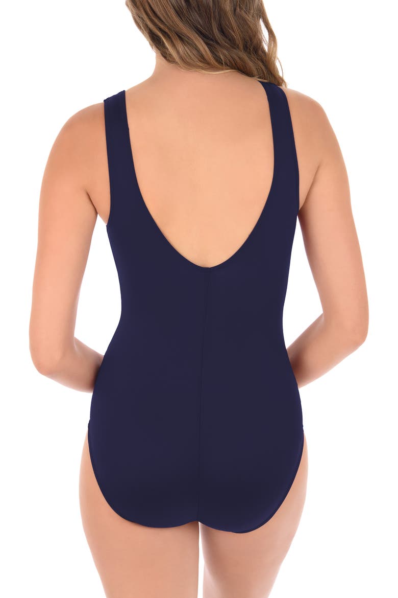 Illusionist Palma One-Piece Swimsuit, Alternate, color, MIDNIGHT BLUE