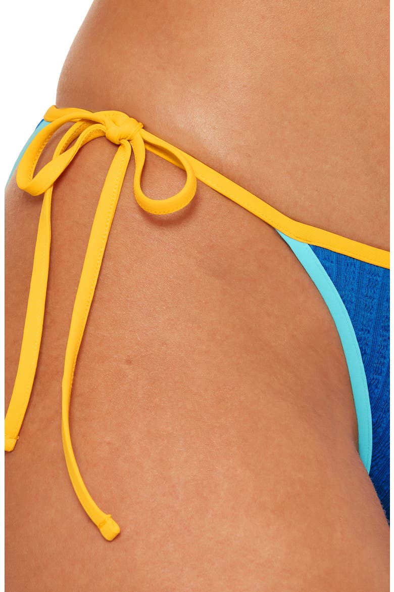 Crinkle Crush Reversible Side Tie Bikini Bottoms, Alternate, color, OCEAN