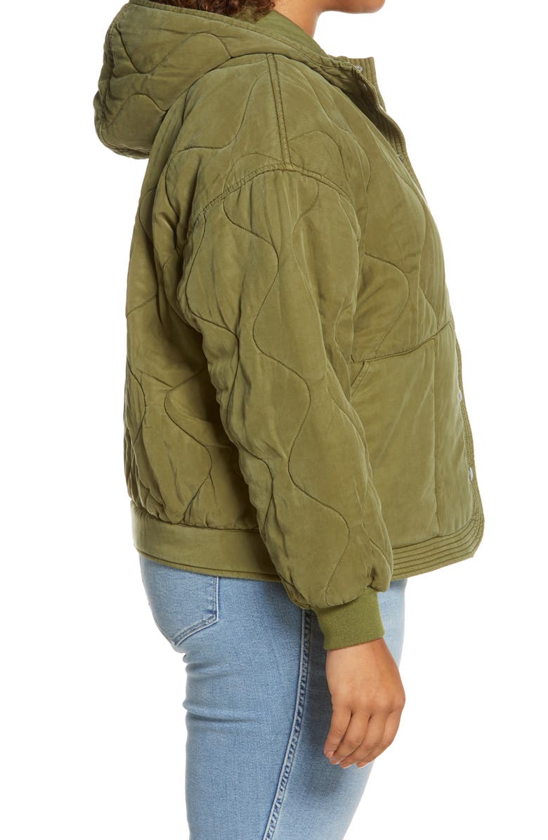BLANKNYC Quilted Hooded Jacket, Alternate, color,