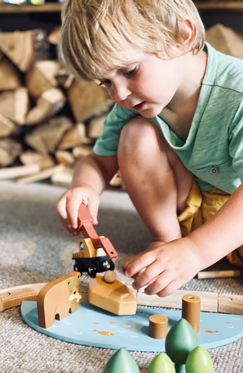 Tender Leaf Toys Wild Pines 30-Piece Train Set, Alternate, color, Multi