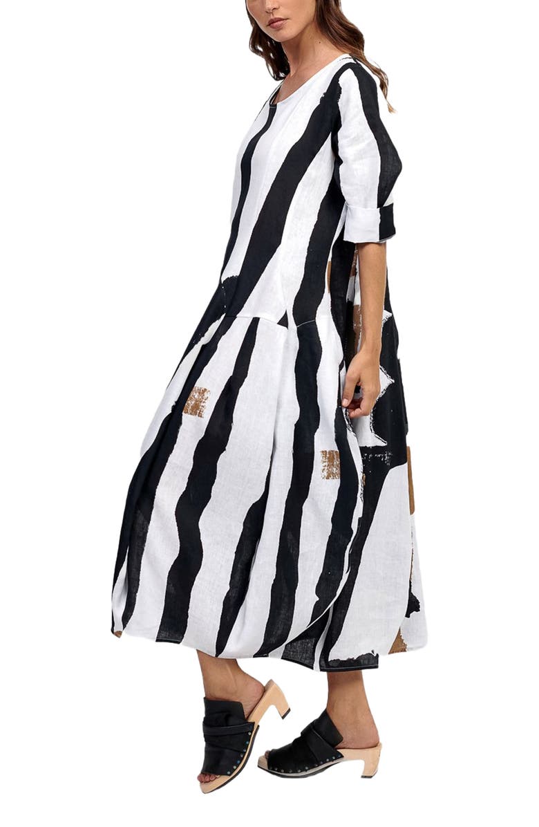 Alembika Zebra print cocoon maxi dress, Alternate, color, 