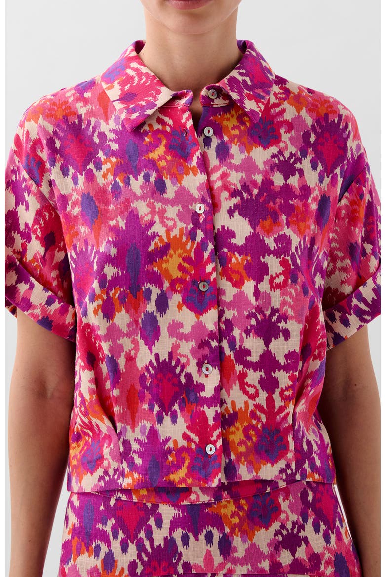 Lyd Print Shirt, Main, color, Multi-Pink