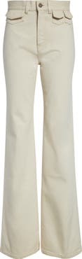 Chloé Pineapple Charm High Waist Twill Pants