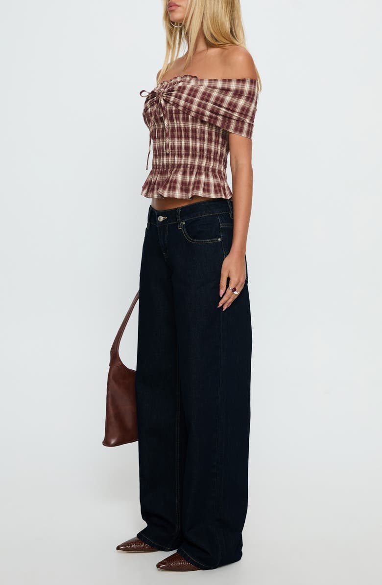 Princess Polly Tidal Wave High Waist Straight Leg Jeans, Alternate, color, 