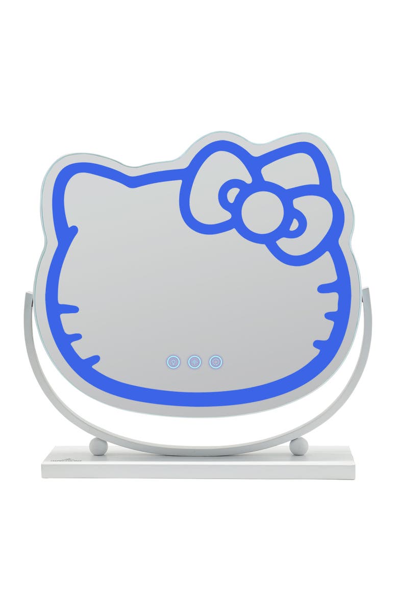 Hello Kitty® Kawaii LED Tabletop Makeup Mirror with Base, Alternate, color, White